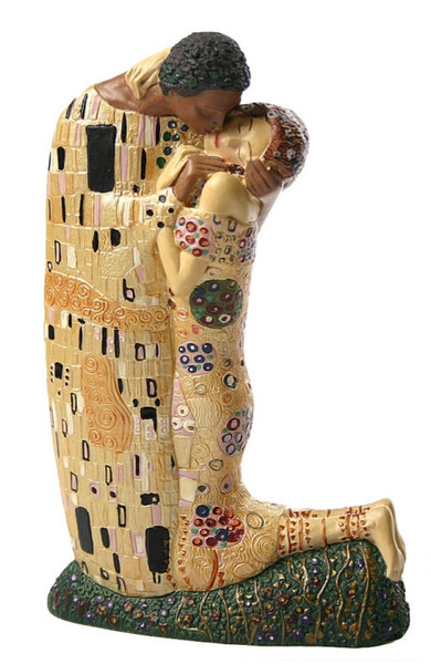 Kiss Man and Woman Hugging Statue by Gustav Klimt Reproduction